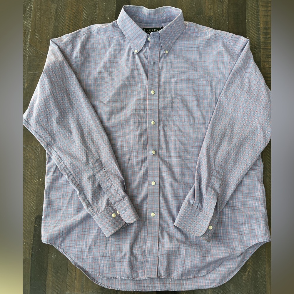 Ralph Lauren Classic Fit shirt in a blue color size 17.5, 36/37